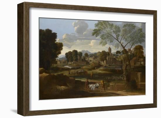 Les Funérailles de Phocion-Nicolas Poussin-Framed Giclee Print