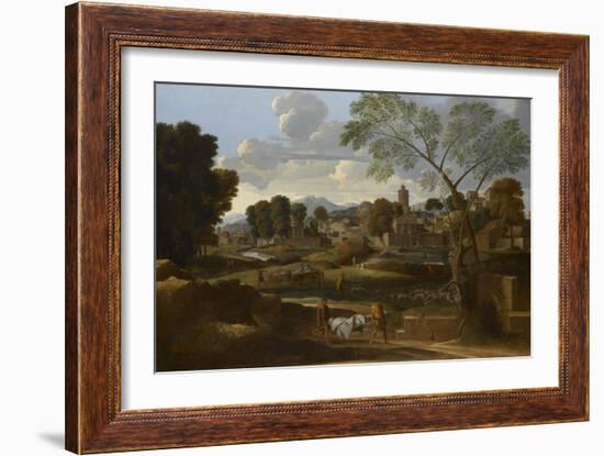 Les Funérailles de Phocion-Nicolas Poussin-Framed Giclee Print