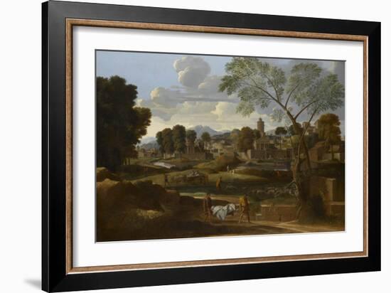 Les Funérailles de Phocion-Nicolas Poussin-Framed Giclee Print