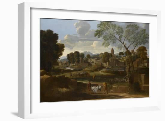 Les Funérailles de Phocion-Nicolas Poussin-Framed Giclee Print