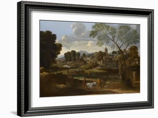 Les Funérailles de Phocion-Nicolas Poussin-Framed Giclee Print