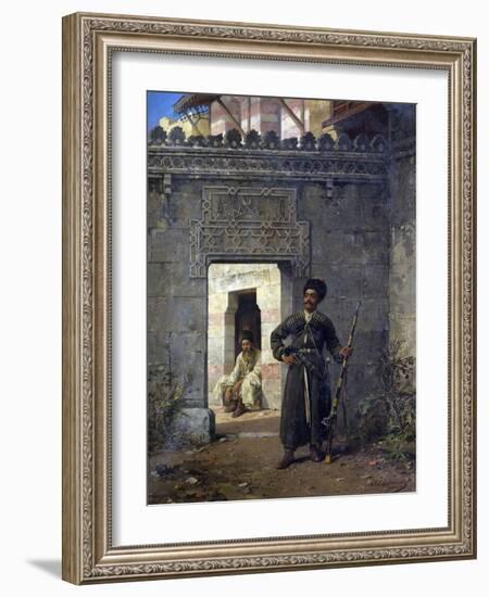 Les Gardes Tcherkesses  (The Circassian Guards) Peinture De Stanislav Khlebovsky (Khlebovski) (183-Stanislaus von Chlebowski-Framed Giclee Print