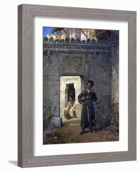 Les Gardes Tcherkesses  (The Circassian Guards) Peinture De Stanislav Khlebovsky (Khlebovski) (183-Stanislaus von Chlebowski-Framed Giclee Print