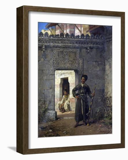 Les Gardes Tcherkesses  (The Circassian Guards) Peinture De Stanislav Khlebovsky (Khlebovski) (183-Stanislaus von Chlebowski-Framed Giclee Print