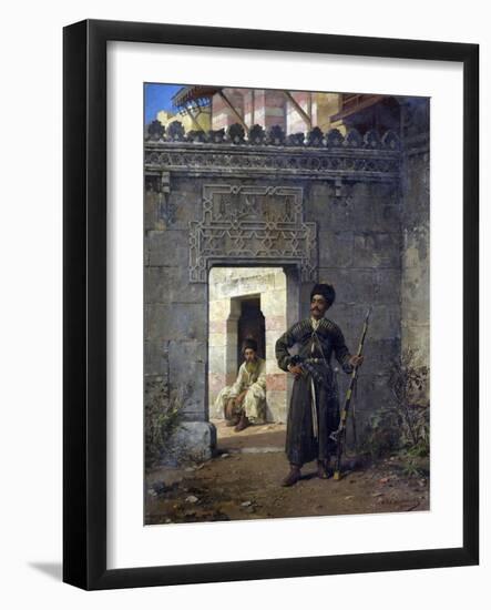 Les Gardes Tcherkesses  (The Circassian Guards) Peinture De Stanislav Khlebovsky (Khlebovski) (183-Stanislaus von Chlebowski-Framed Giclee Print