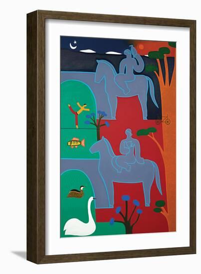 Les gardiens veillent sur le Rhône, 2016-Cristina Rodriguez-Framed Giclee Print