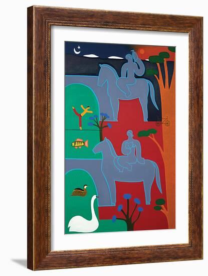 Les gardiens veillent sur le Rhône, 2016-Cristina Rodriguez-Framed Giclee Print