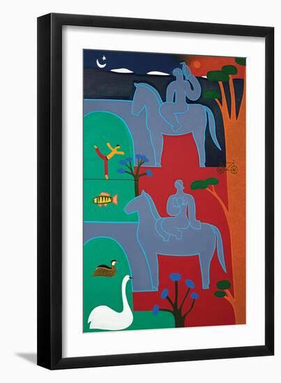 Les gardiens veillent sur le Rhône, 2016-Cristina Rodriguez-Framed Giclee Print