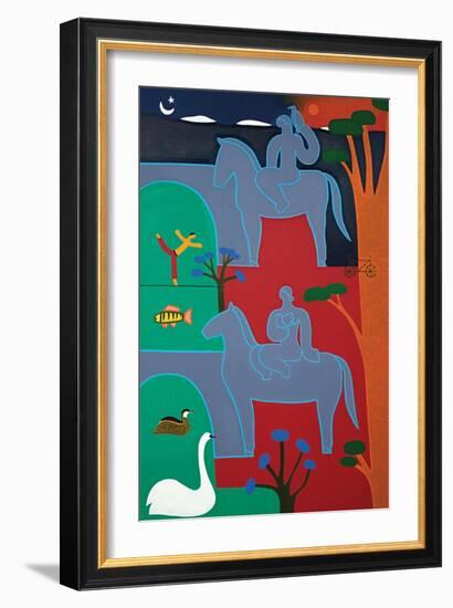 Les gardiens veillent sur le Rhône, 2016-Cristina Rodriguez-Framed Giclee Print