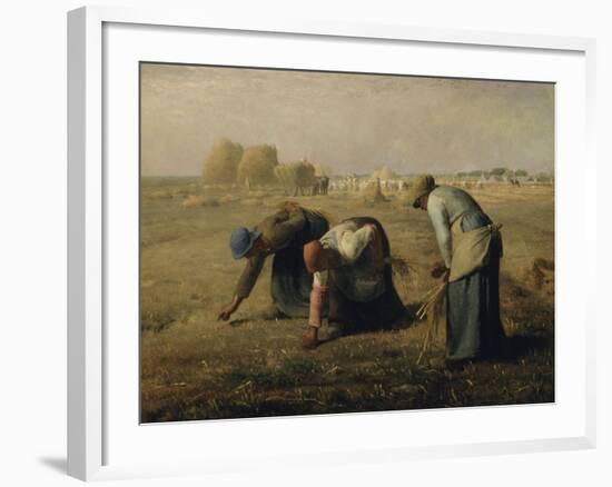 Les glaneuses-Jean-François Millet-Framed Giclee Print