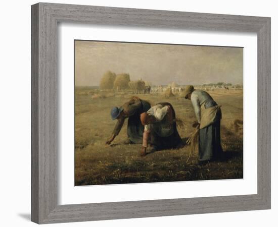 Les glaneuses-Jean-François Millet-Framed Giclee Print