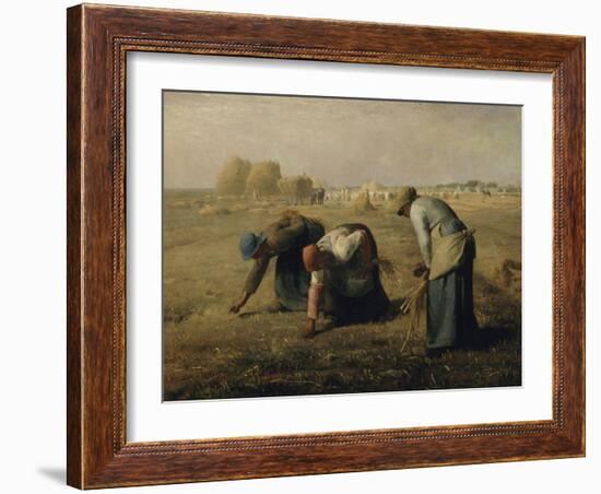 Les glaneuses-Jean-François Millet-Framed Giclee Print