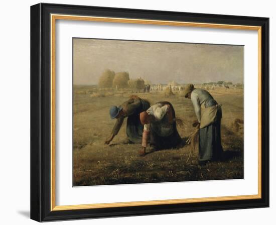 Les glaneuses-Jean-François Millet-Framed Giclee Print