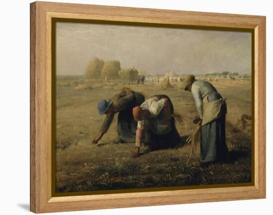 Les glaneuses-Jean-François Millet-Framed Premier Image Canvas