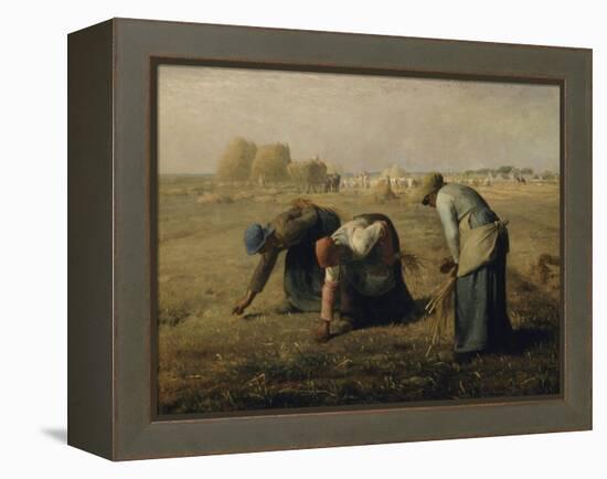 Les glaneuses-Jean-François Millet-Framed Premier Image Canvas