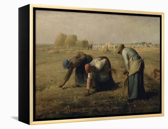 Les glaneuses-Jean-François Millet-Framed Premier Image Canvas