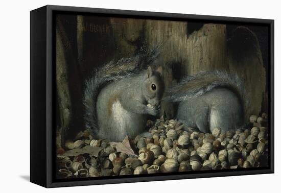 Les Gloutons-Joseph Decker-Framed Premier Image Canvas