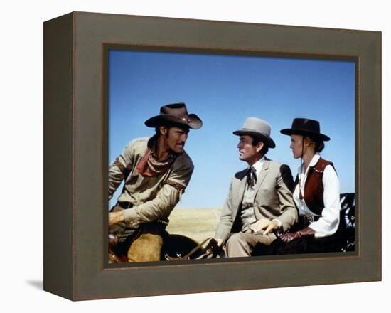 Les Grands Espaces THE BIG COUNTRY by William Wyler with Chuck Connors, Gregory Peck and Carroll Ba-null-Framed Stretched Canvas