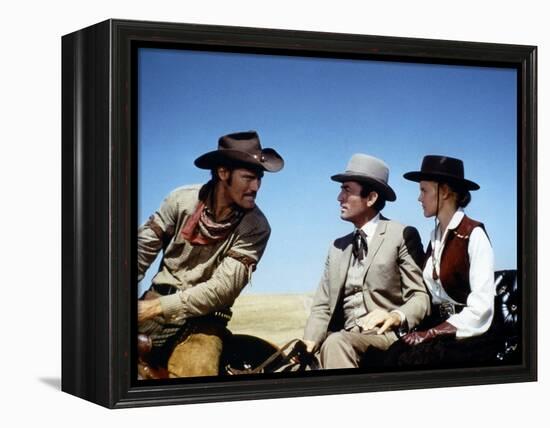 Les Grands Espaces THE BIG COUNTRY by William Wyler with Chuck Connors, Gregory Peck and Carroll Ba-null-Framed Stretched Canvas