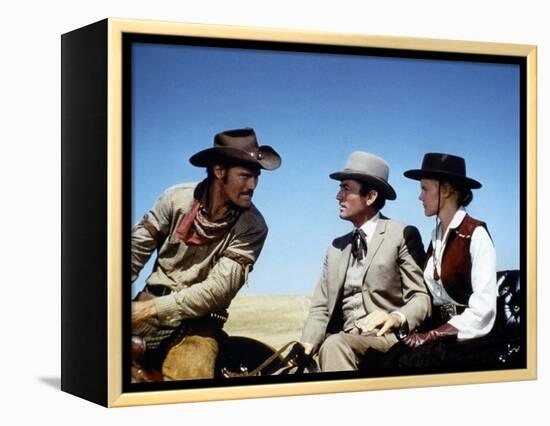 Les Grands Espaces THE BIG COUNTRY by William Wyler with Chuck Connors, Gregory Peck and Carroll Ba-null-Framed Stretched Canvas