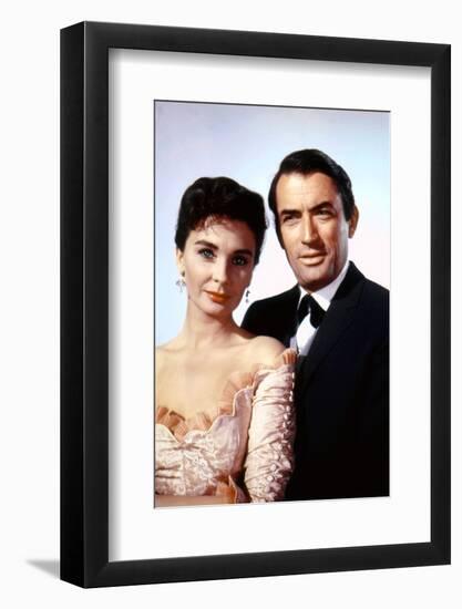 Les Grands Espaces THE BIG COUNTRY by William Wyler with Jean Simmons and Gregory Peck, 1958 (photo-null-Framed Photo