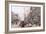 Les Halles and St. Eustache-Eugene Galien-Laloue-Framed Giclee Print