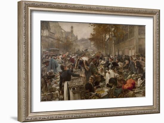 Les Halles-Léon Lhermitte-Framed Giclee Print