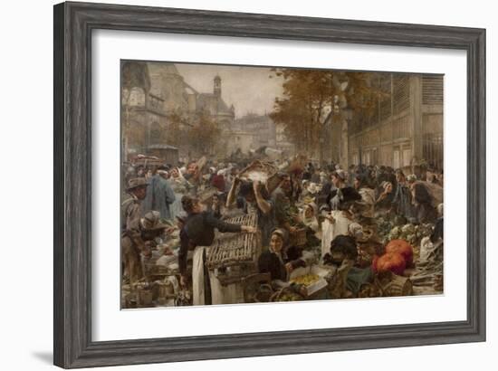 Les Halles-Léon Lhermitte-Framed Giclee Print