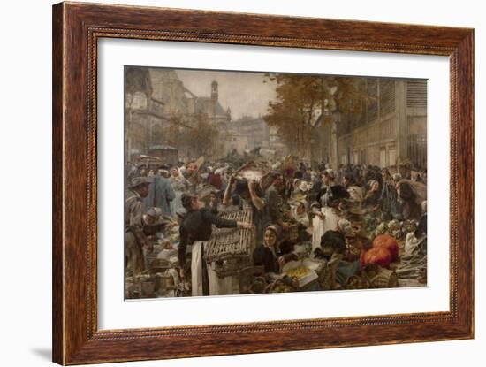 Les Halles-Léon Lhermitte-Framed Giclee Print