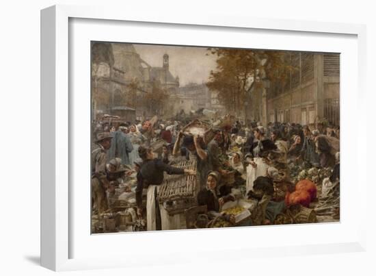 Les Halles-Léon Lhermitte-Framed Giclee Print