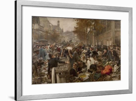 Les Halles-Léon Lhermitte-Framed Giclee Print