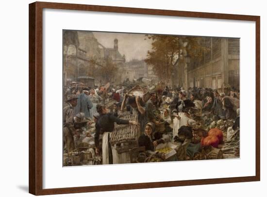 Les Halles-Léon Lhermitte-Framed Giclee Print