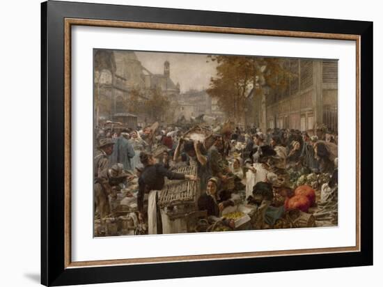 Les Halles-Léon Lhermitte-Framed Giclee Print