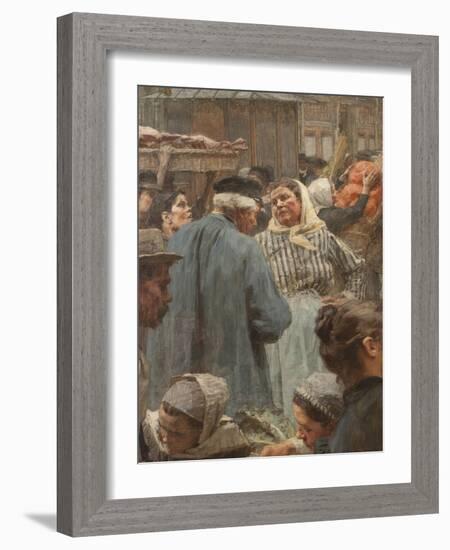 Les Halles-Léon Lhermitte-Framed Giclee Print