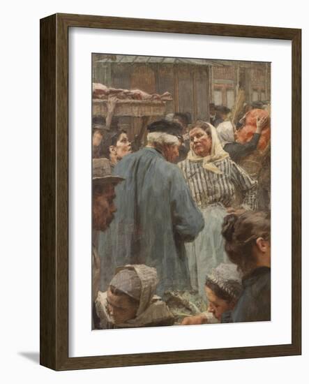 Les Halles-Léon Lhermitte-Framed Giclee Print