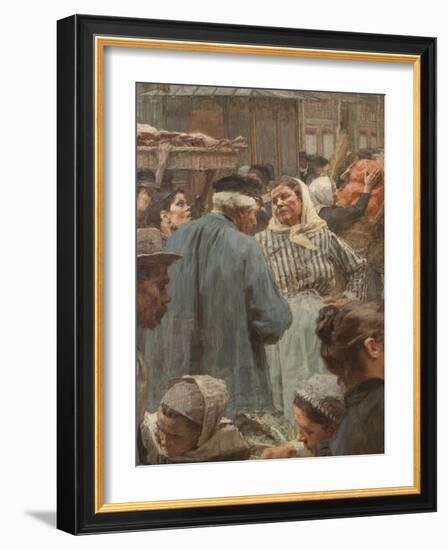 Les Halles-Léon Lhermitte-Framed Giclee Print