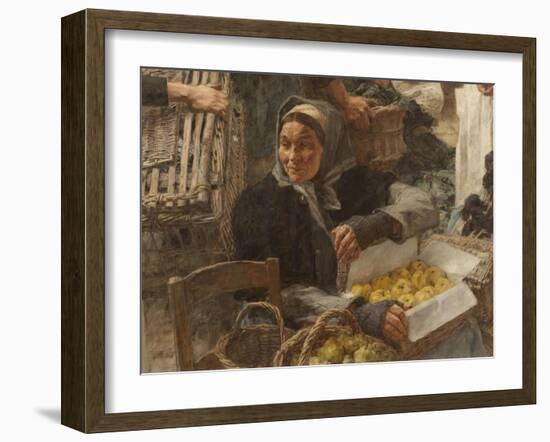 Les Halles-Léon Lhermitte-Framed Giclee Print