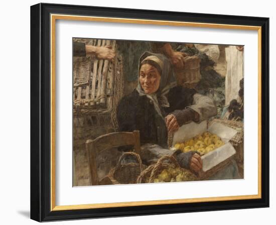 Les Halles-Léon Lhermitte-Framed Giclee Print