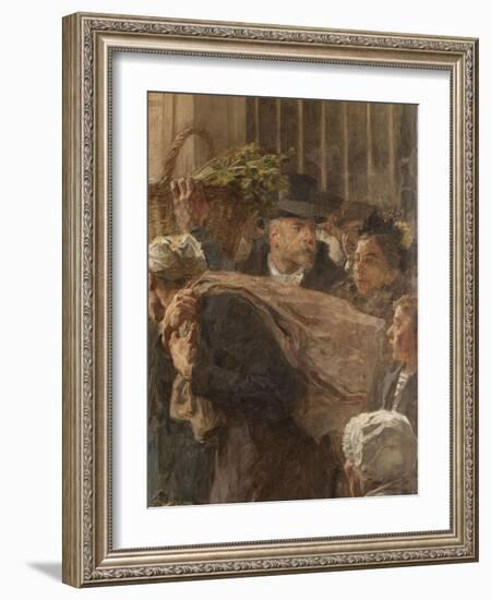 Les Halles-Léon Lhermitte-Framed Giclee Print