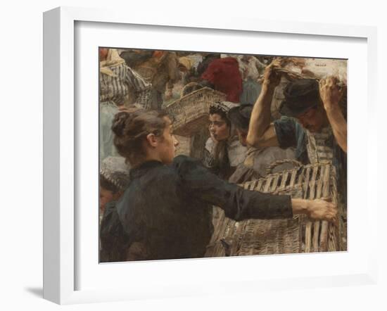 Les Halles-Léon Lhermitte-Framed Giclee Print