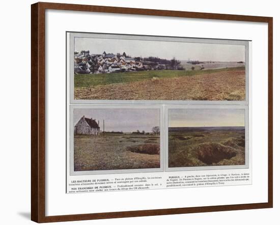 Les Hauteurs De Puisieux, Puisieux, Nos Tranchees De Puisieux-Jules Gervais-Courtellemont-Framed Photographic Print