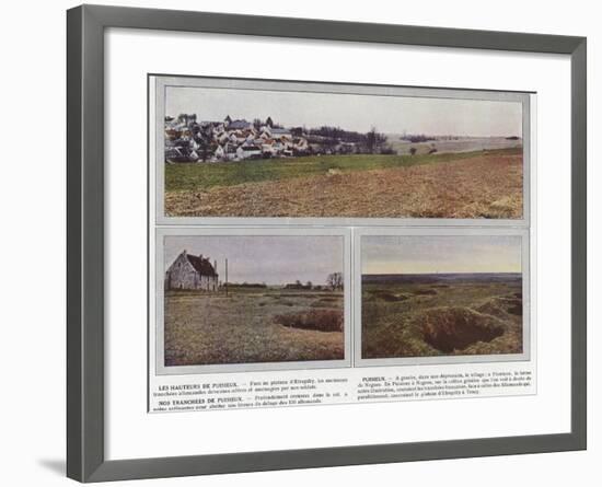 Les Hauteurs De Puisieux, Puisieux, Nos Tranchees De Puisieux-Jules Gervais-Courtellemont-Framed Photographic Print