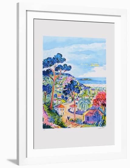 Les hauts de Cannes-Jean Claude Picot-Framed Collectable Print