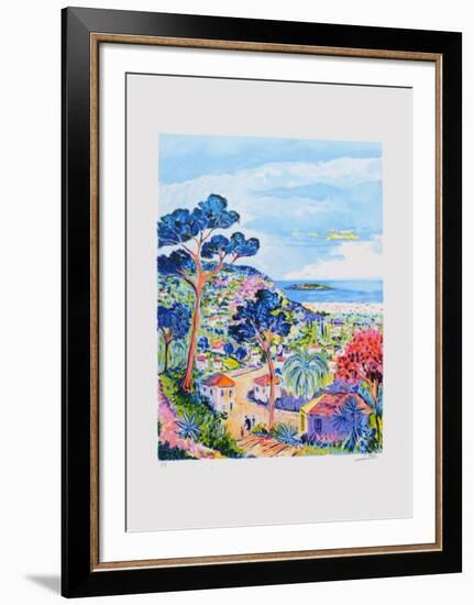 Les hauts de Cannes-Jean Claude Picot-Framed Collectable Print