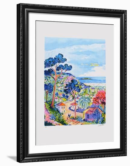 Les hauts de Cannes-Jean Claude Picot-Framed Collectable Print