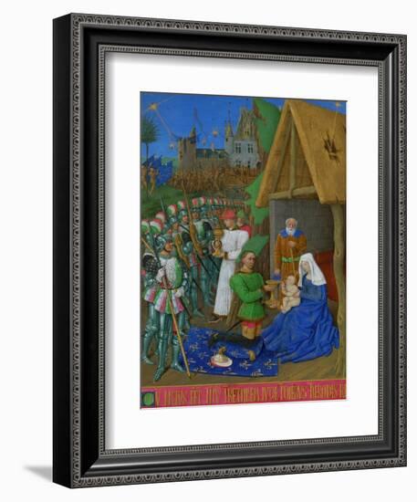 Les Heures D'Etienne Chavalier: Adoration of the Three Magi-Jean Fouquet-Framed Giclee Print