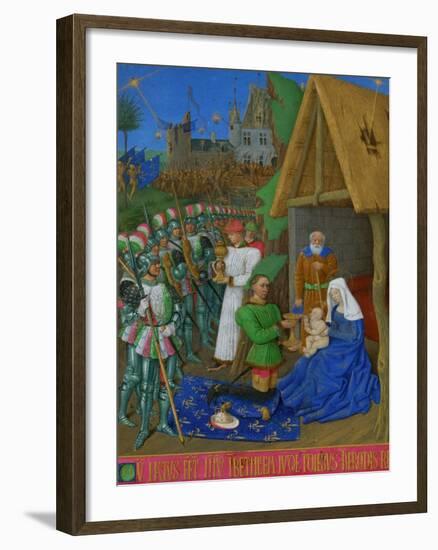 Les Heures D'Etienne Chavalier: Adoration of the Three Magi-Jean Fouquet-Framed Giclee Print