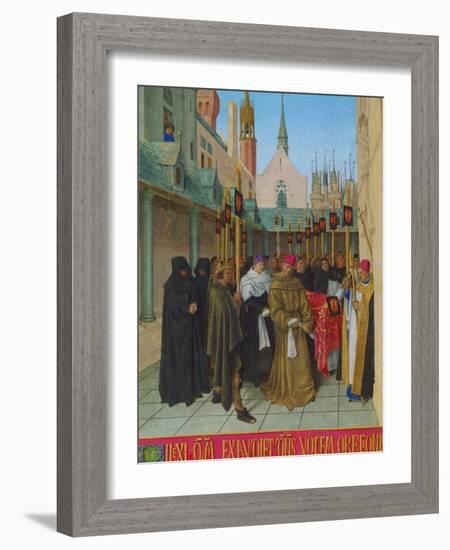 Les Heures D'Etienne Chavalier: Vespers for the Dead-Jean Fouquet-Framed Giclee Print