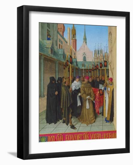 Les Heures D'Etienne Chavalier: Vespers for the Dead-Jean Fouquet-Framed Giclee Print