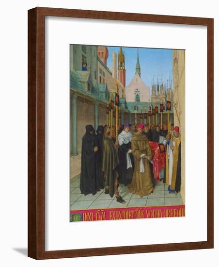 Les Heures D'Etienne Chavalier: Vespers for the Dead-Jean Fouquet-Framed Giclee Print